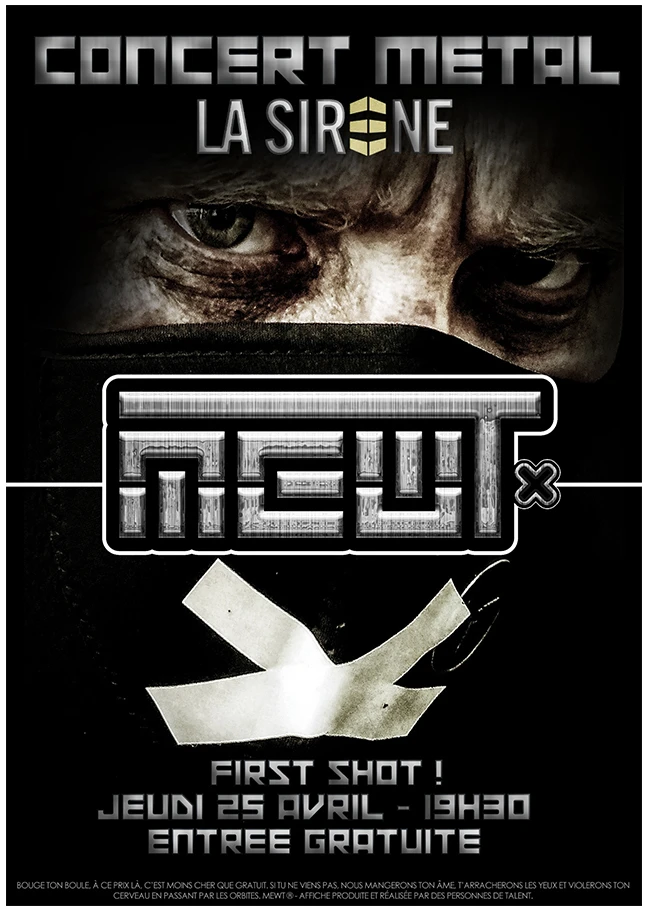 Affiche concert métal