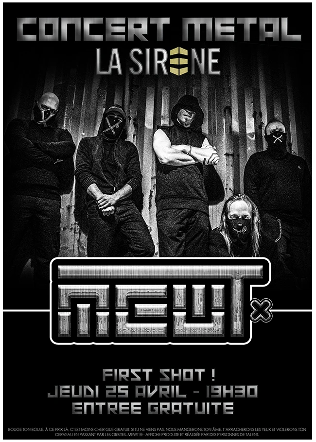 Affiche concert métal